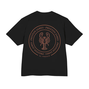 Lobster Stamp Boxy Tee · Mediterranean Blue